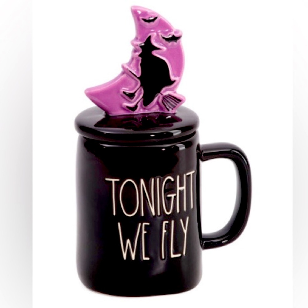 NWT - Rae Dunn - Tonight we fly Figural Mug